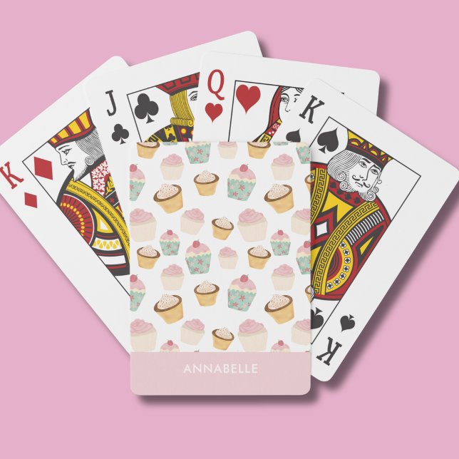 Jeu De Cartes Motif de cupcake  (Cupcake pattern playing cards)