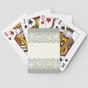 Jeu De Cartes Motif de dentelle, cru 5 de fleur