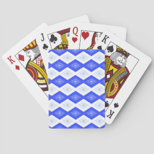 Jeu De Cartes Motif de diamant bleu royal