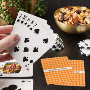 Jeu De Cartes Motif de diamants orange combiné par STaylor