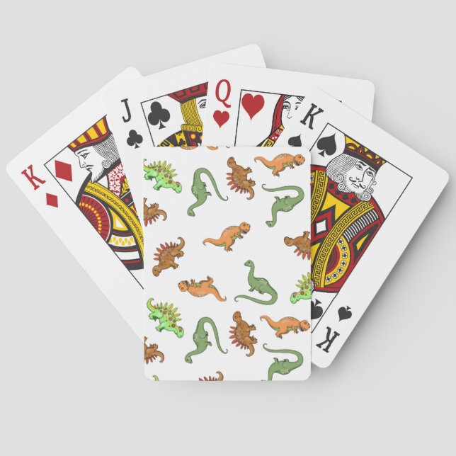 Jeu De Cartes Motif de dinosaure mignon (dos)