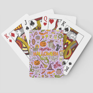 Jeu De Cartes Motif de doodle Halloween mignon