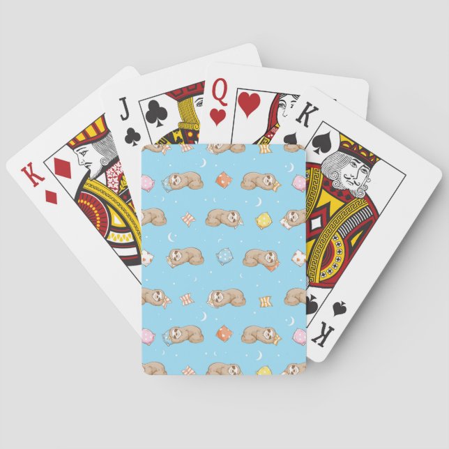 Jeu De Cartes Motif de fentes de temps de sommeil (dos)