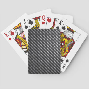 Jeu De Cartes Motif de fibre de carbone