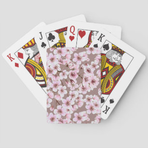 Jeu De Cartes Motif de fleurs de cerisiers