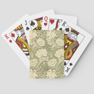Jeu De Cartes Motif de fleurs de Chrysanthemum (par William Morr