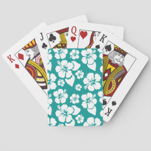 Jeu De Cartes Motif de fleurs d'Hibiscus