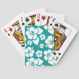 Jeu De Cartes Motif de fleurs d'Hibiscus hawaïen