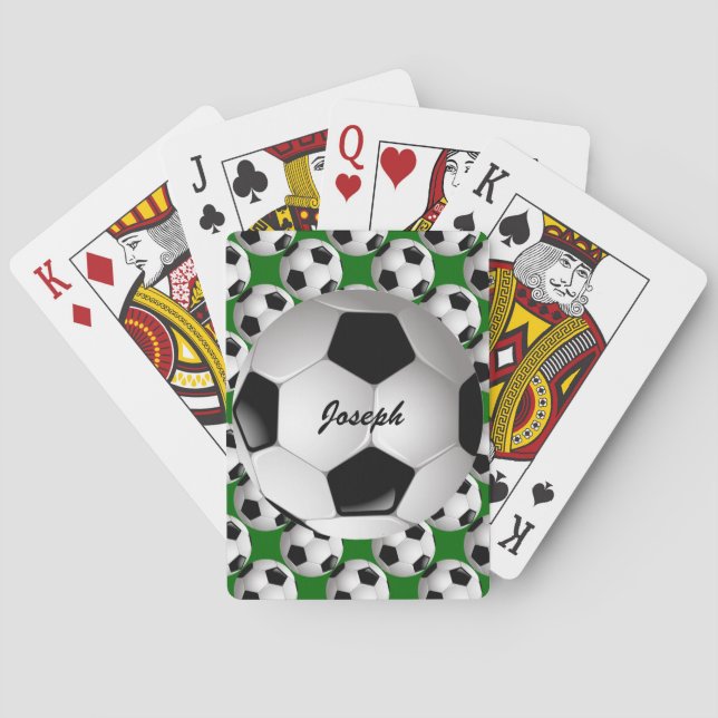 Jeu De Cartes Motif de football personnalisé (dos)