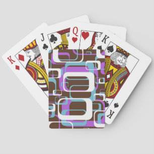 JEU DE CARTES MOTIF DE FORMES RÉTRO