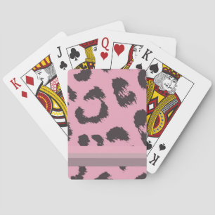 Jeu De Cartes Motif de fourrure Leopard