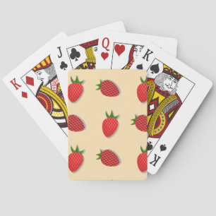 Jeu De Cartes Motif de fraises pour les fruits à l'été bonnes vi