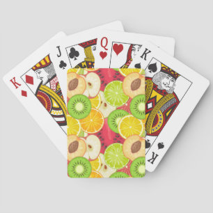 Jeu De Cartes Motif de fruits colorés et amusants