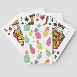 Jeu De Cartes Motif de fruits d'ananas tropicaux