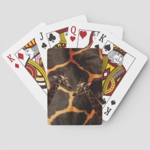 Jeu De Cartes Motif de girafe exotique,