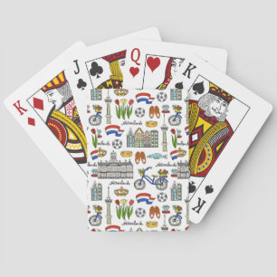 Jeu De Cartes Motif de gribouillis néerlandais