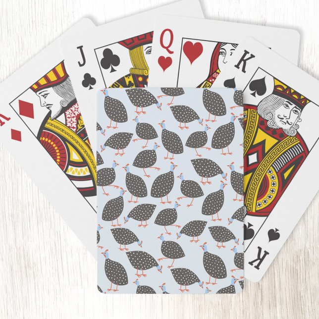 Jeu De Cartes Motif de Guinée Hen (Fun Guineafowl bird art playing cards)