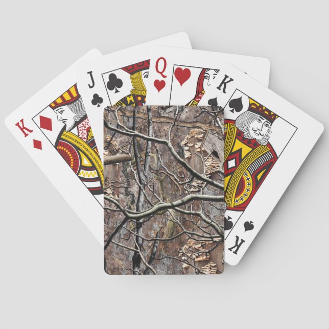 Jeu De Cartes Motif de la chasse au camouflage 8 (dos)