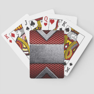 Jeu De Cartes Motif de la plaque de métal