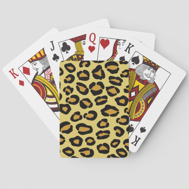 Jeu De Cartes Motif de léopard (dos)