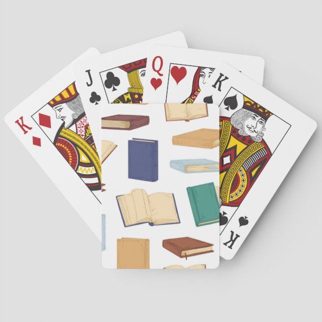 Jeu De Cartes Motif de livre (dos)
