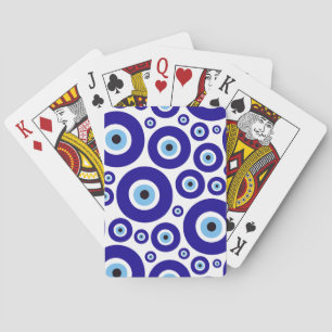 Jeu De Cartes Motif de l'œil maléfique, Œil grec, Œil turc, Naza