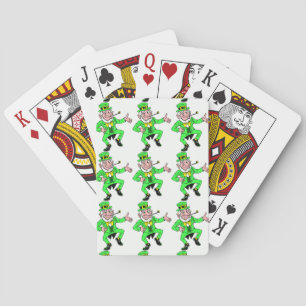 Jeu De Cartes Motif de lutins de danse du jour de Patrick de