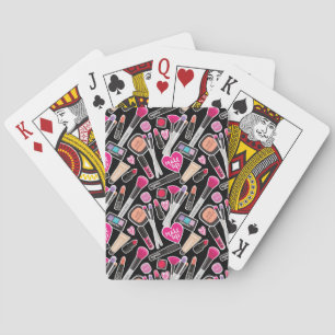 Jeu De Cartes Motif de maquillage néon