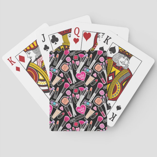 Jeu De Cartes Motif de maquillage néon (dos)