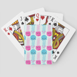 Jeu De Cartes Motif de méduses, Mignonne méduse, Sea Animaux