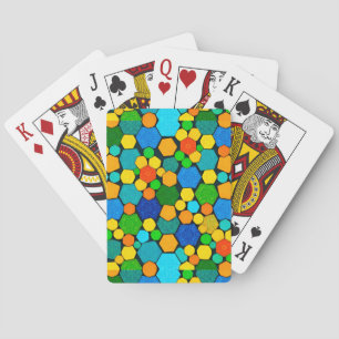Jeu De Cartes Motif de mosaïque géométrique Abstrait