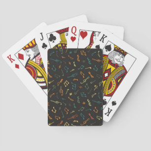 Jeu De Cartes Motif de notes musicales