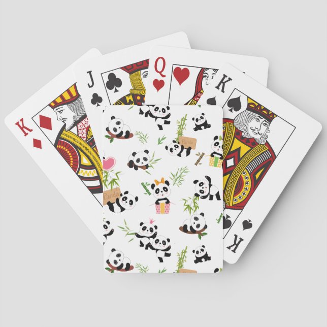 Jeu De Cartes Motif de Panda (dos)