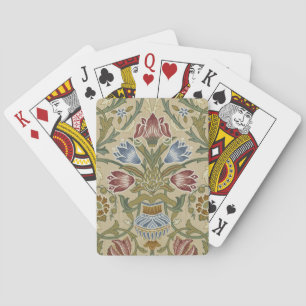 Jeu De Cartes Motif de papier peint floral brocart de William Mo