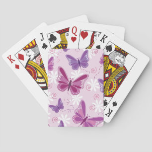 Jeu De Cartes motif de papillon