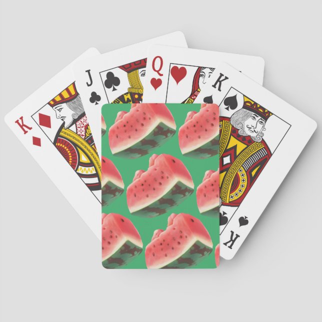 Jeu De Cartes Motif de pastèque (dos)