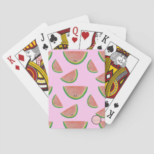 Jeu De Cartes Motif de pastèque Kawaii