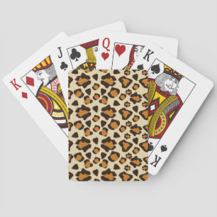 Jeu De Cartes Motif de peau de léopard