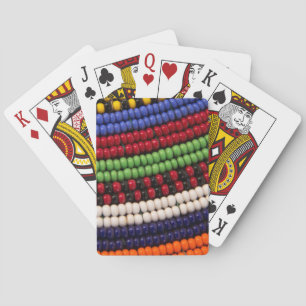 Jeu De Cartes Motif de perles tribales Massai