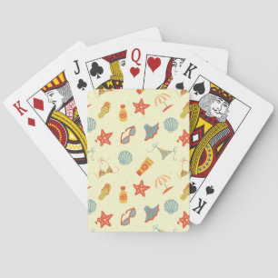 Jeu De Cartes Motif de plage d'été