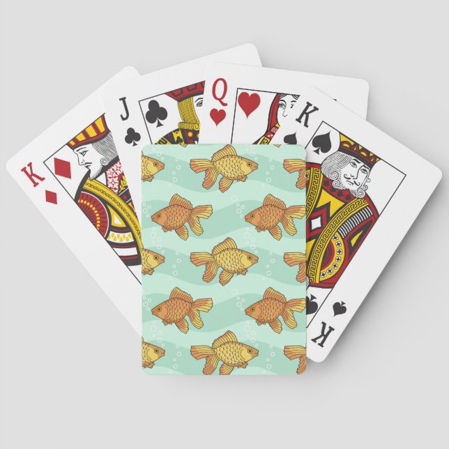 Jeu De Cartes Motif de poisson (dos)