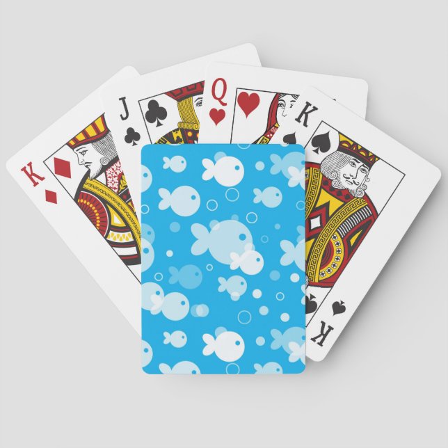 Jeu De Cartes motif de poisson (dos)