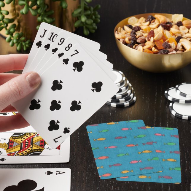 Jeu De Cartes Motif de poisson (In Situ)