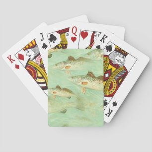 Jeu De Cartes Motif de poisson de bar