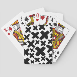 Jeu De Cartes Motif de projection de peinture noire