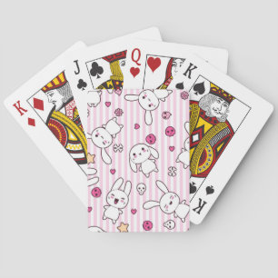 Jeu De Cartes motif de rayures de kawaii