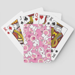 Jeu De Cartes motif de rose de kawaii