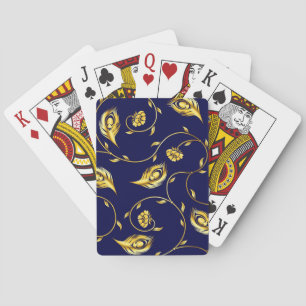 Jeu De Cartes Motif de Sari de paon
