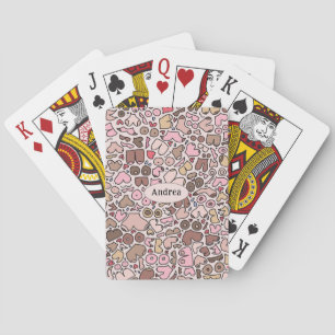 Jeu De Cartes Motif de sein neutre en nom