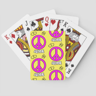 JEU DE CARTES MOTIF DE SIGNE DE PAIX,